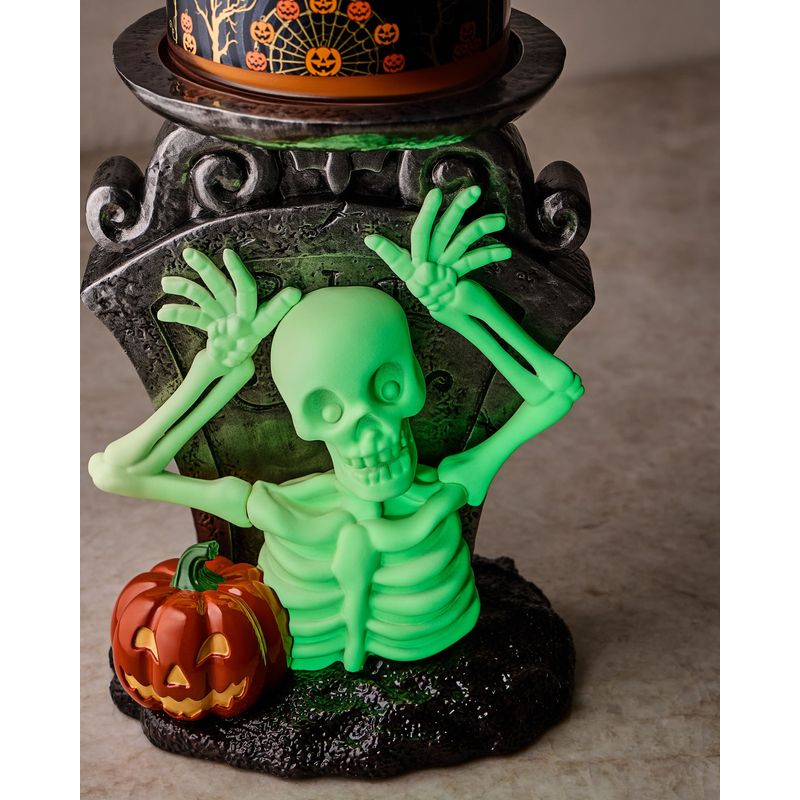Glow-in-the-Dark Skeleton Boo! Pedestal